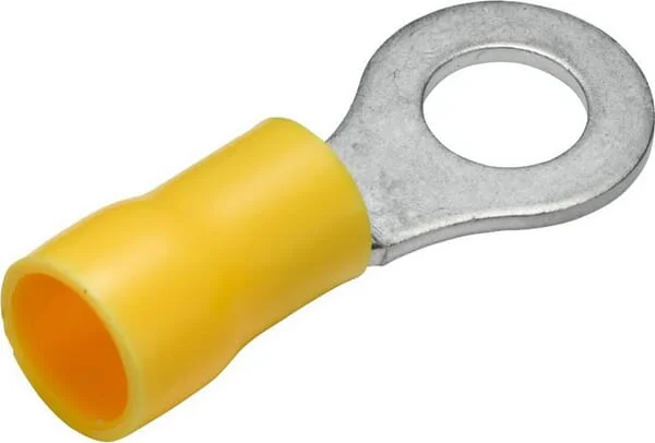 Hella - 8KW044029003 - Ring Connector, Diameter 5.3mm Series A, Yellow, 4-6mm² Blister (50x), Hella