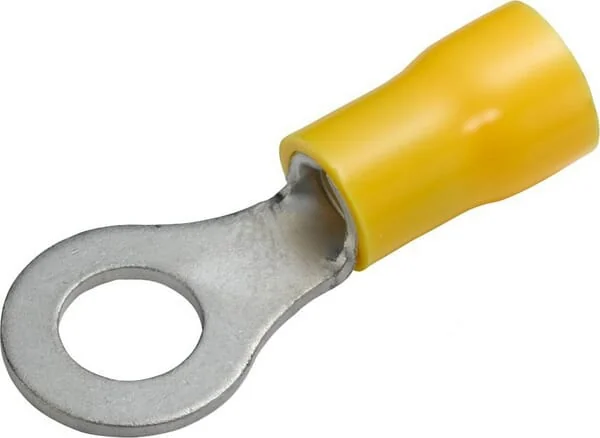 Hella - 8KW044030003 - Ring Connector, Diameter 6.5mm Series A, Yellow, 4-6mm² Blister (50x), Hella
