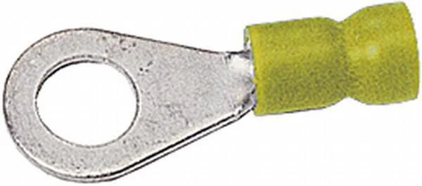 Hella - 8KW044030003 - Ring Connector, Diameter 6.5mm Series A, Yellow, 4-6mm² Blister (50x), Hella