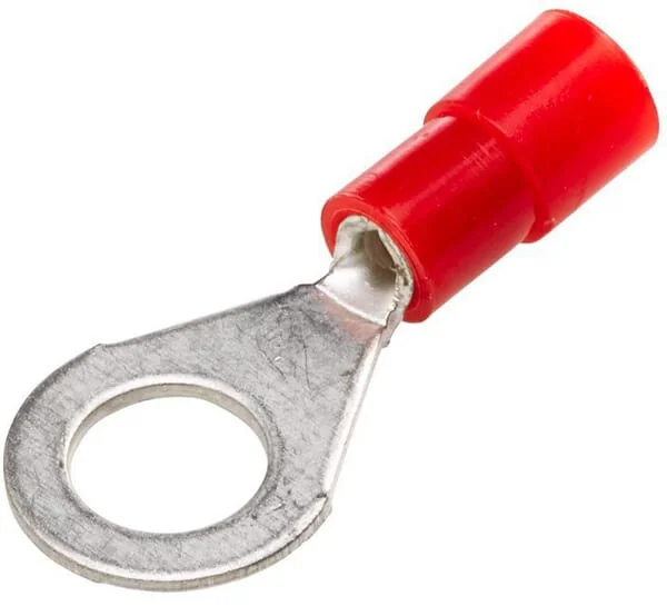 Hella - 8KW178042032 - Ring Connector, Red, 0.5-1.5mm² Diameter 6.5mm Series A, Blister (100x)