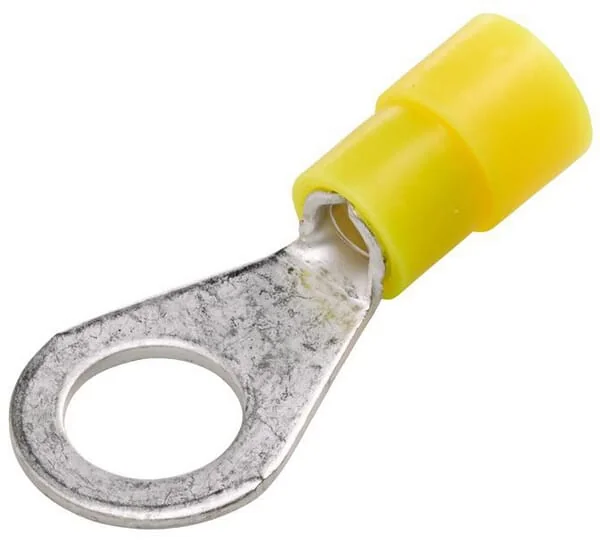 Hella - 8KW178042232 - Ring Connector, Diameter 8.4mm Series A, Yellow, 4-6mm² Blister (50x)
