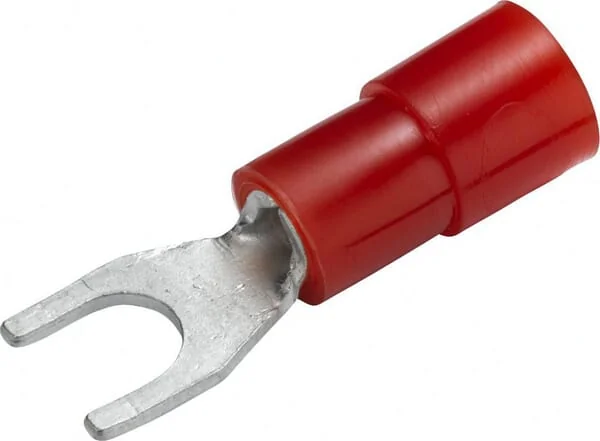Hella - 8KW178045002 - Fork Terminal, Diameter 3.7mm Red, 0.5-1.5mm² Series A, Blister