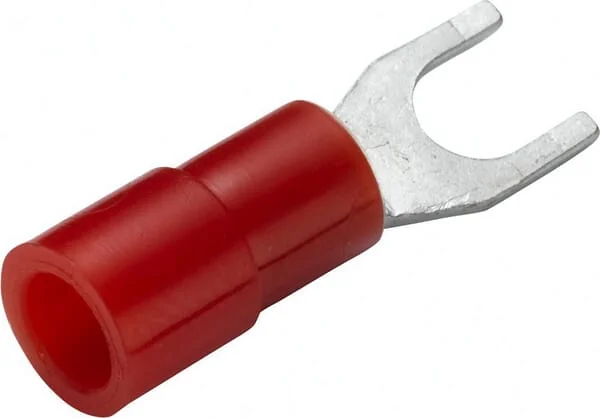 Hella - 8KW178045002 - Fork Terminal, Diameter 3.7mm Red, 0.5-1.5mm² Series A, Blister