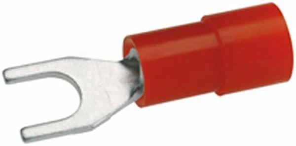 Hella - 8KW178045002 - Fork Terminal, Diameter 3.7mm Red, 0.5-1.5mm² Series A, Blister