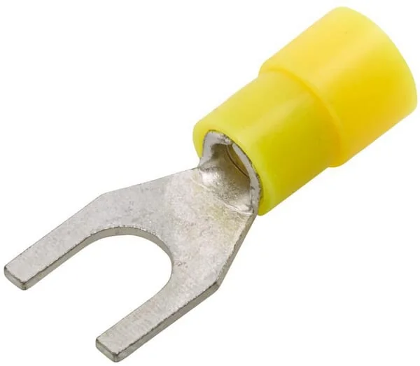 Hella - 8KW178045212 - Fork Terminal, Diameter 6.5mm Yellow, 4-6mm² Series A, Blister