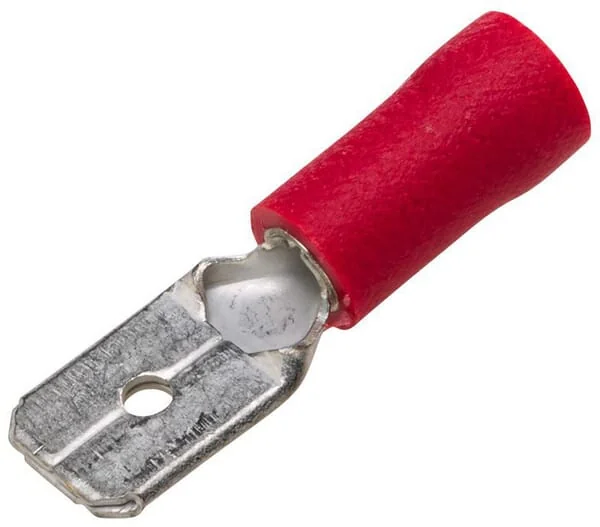 Hella - 8KW702796003 - Terminal Blade Male, Red, 0.5-1mm² 6.3x0.8mm, Blister (100x)