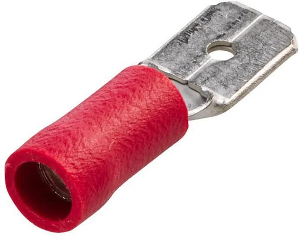 Hella - 8KW702796003 - Terminal Blade Male, Red, 0.5-1mm² 6.3x0.8mm, Blister (100x)