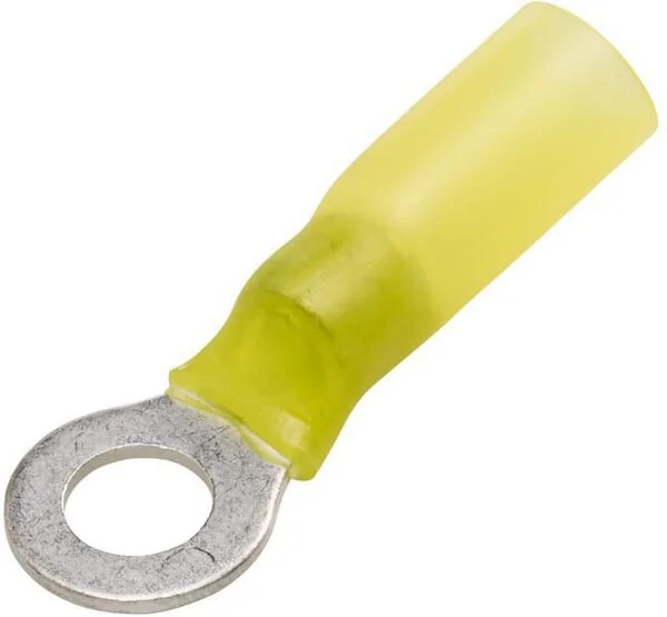 Hella - 8KW732576003 - Ring Connector, Diameter 6.5mm Series A, Yellow, 4-6mm² Blister (25x), Hella