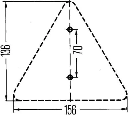 Hella - 8RA002020001 - Triangle Reflector
