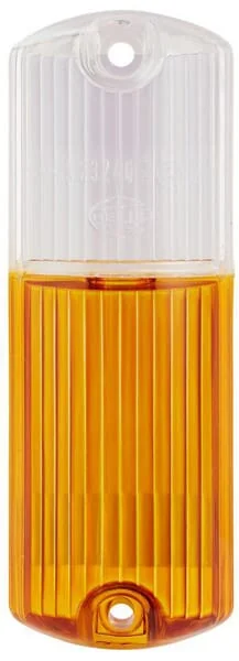 Hella - 9EL087769001 - Light Lens, Amber/Transparent LH/RH Hella