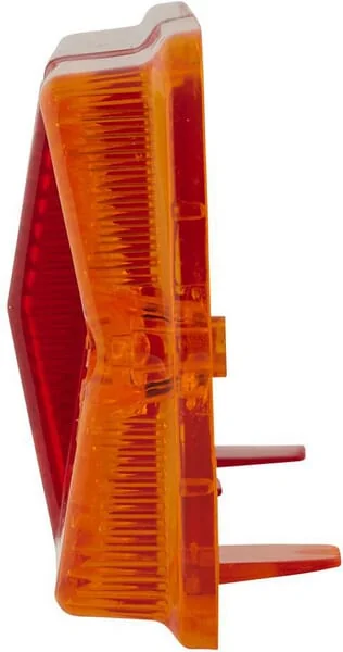 Hella - 9EL111647001 - Light Lens, Amber/Red, Rectangular Rear/Right Hella
