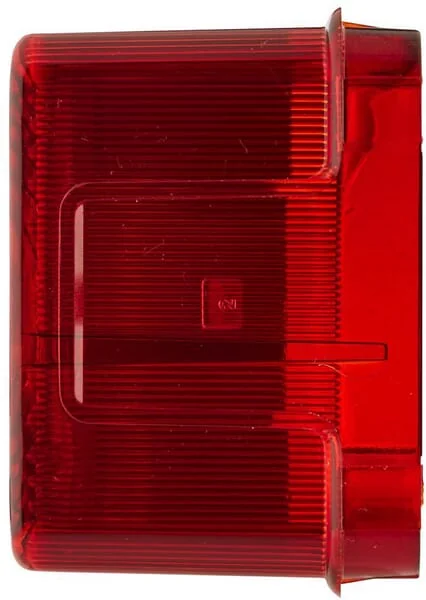 Hella - 9EL112743001 - Light Lens, Amber/Red, Rectangular Rear/Left