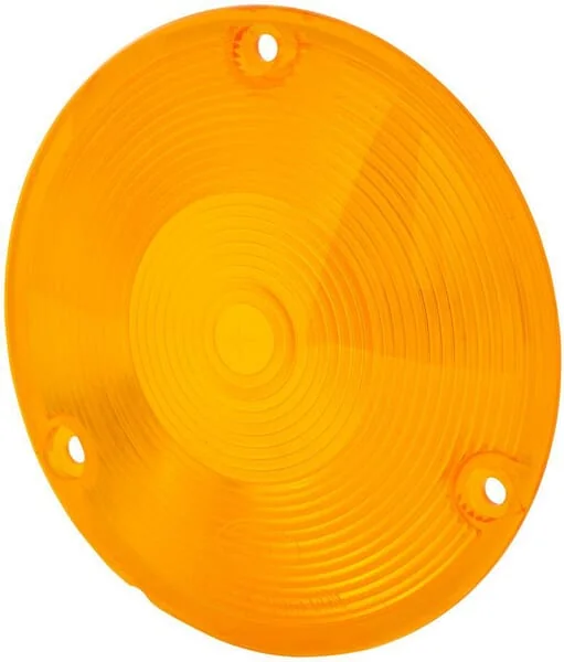 Hella - 9EL116907001 - Light Lens, Amber, Round LH/RH Hella