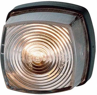 Hella - 9EL117330001 - Light Lens, Transparent, Square LH/RH Hella