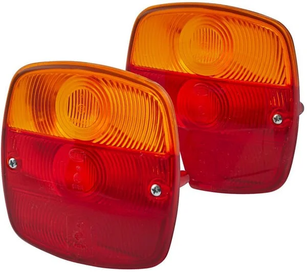 Hella - 9EL119614031 - Light Lens, Red/Amber 141x129x63mm LH/RH/Rear Hella