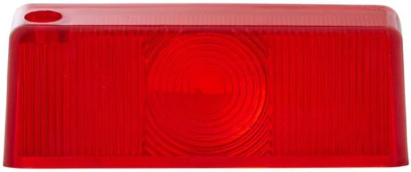 Hella - 9EL132215001 - Light Lens, Transparent/Red, Rectangular LH/RH Hella