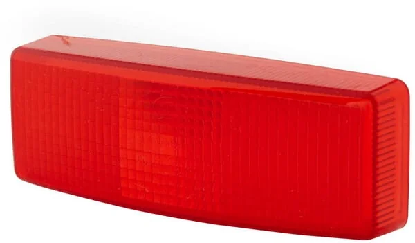 Hella - 9EL141135001 - Light Lens, Red, Rectangular LH/RH/Rear Hella