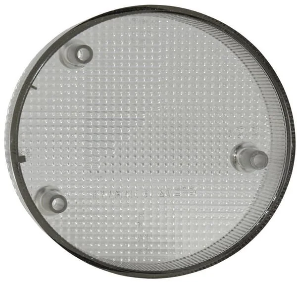 Hella - 9EL990354031 - Light Lens, Grey, Round Rear/Left Hella