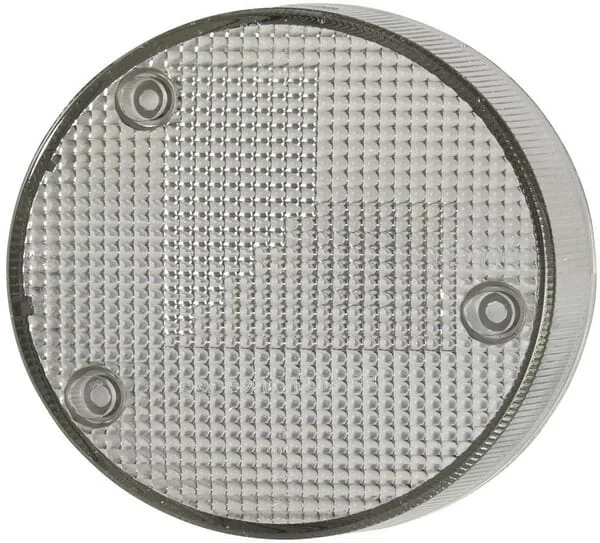 Hella - 9EL990354041 - Light Lens, Grey, Round Rear/Right Hella