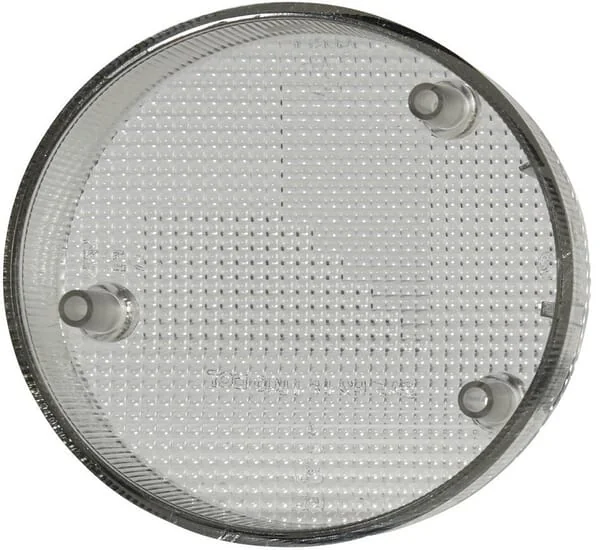 Hella - 9EL990354041 - Light Lens, Grey, Round Rear/Right Hella