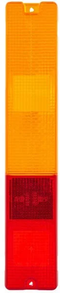 Hella - 9EL997453001 - Light Lens, Orange/Red, Rectangular, 300x62x30mm LH/RH/Rear Hella