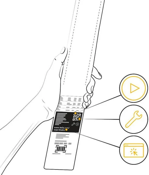 Hella - 9XW178878261 - Wiper Blade wp26 650mm