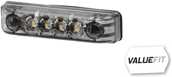 Hella ValueFit - 2PG357010021 - Marker Light LED, Rectangular, 12V, White, Bolt On