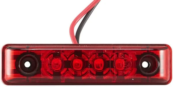 HELLA VALUEFIT - 2TM357010011 - Marker Light LED Rectangular Red Bolt On