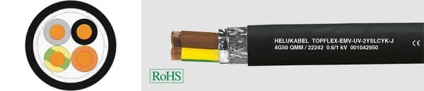 Helukabel - EMVUV2YSLCYKJ425 - Cable EMV-UV-2YSLCYK-J