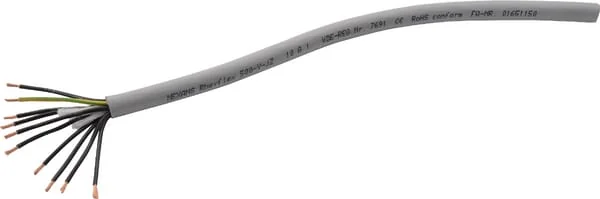 Helukabel - FLEXYJZ101 - Cable 10x1mm², Grey, PVC, Per M, Helukabel