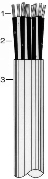 Helukabel - FLEXYJZ31 - Cable 3x1mm², Grey, PVC, Per M, Helukabel
