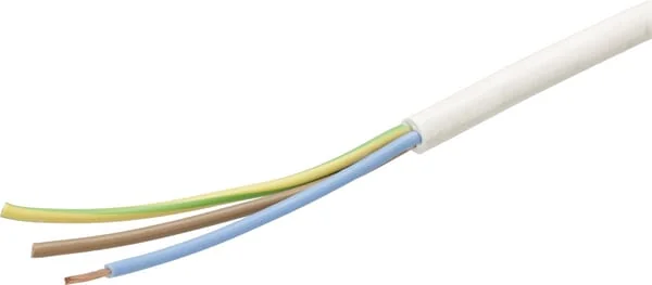 Helukabel - H05VVF3X25WH - Cable 3x2.5mm², White, PVC, Per M, Helukabel