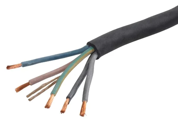 Helukabel - H07RNF525R010 - Cable 5x2.5mm², Black, Rubber, Helukabel