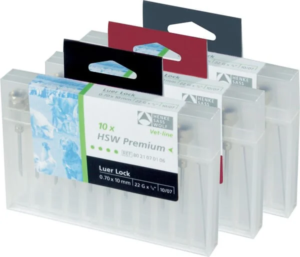 Henke - 3221100206 - Hsw-Premium Needle Luer Lock Attachment, 1.0 x 20 mm, 10 Pcs/Container