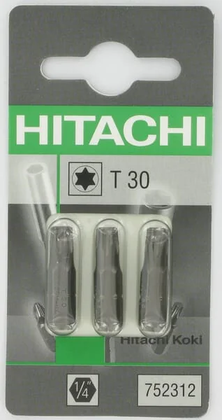 Hikoki - 752312 - Bits Torx 1/4" T30-25mm 3x