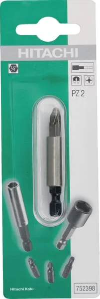 Hikoki - 752398 - Bit Holder 1/4 + Bit Pz 2