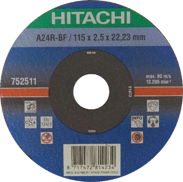 Hikoki - 752511 - Hikoki Metal Cutting Disc 115x2.5mm