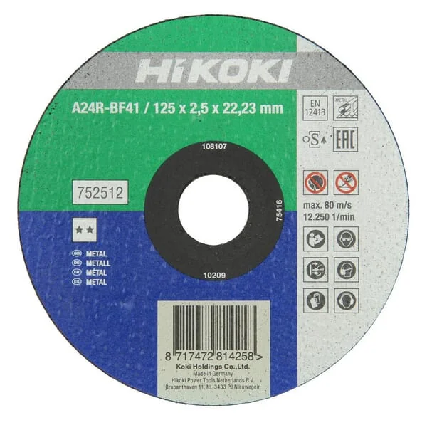 Hikoki - 752512 - Hikoki Metal Cutting Disc 125x2.5mm