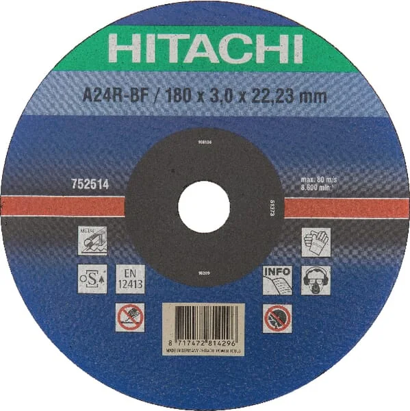 Hikoki - 752514 - Hikoki Metal Cutting Disc 180x3mm