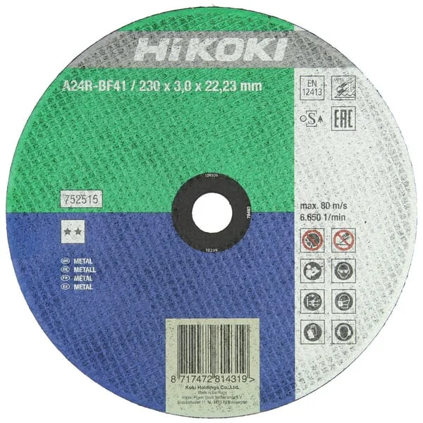 Hikoki - 752515 - Hikoki Metal Cutting Disc 230x3mm