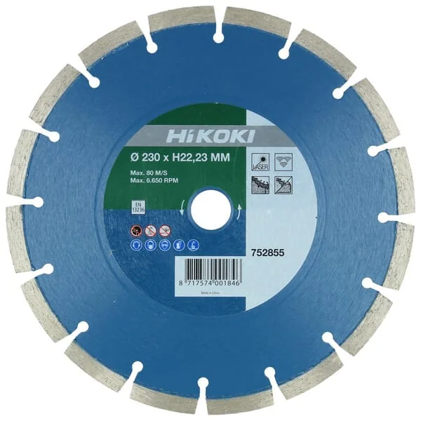 Hikoki - 752855 - Diamond Saw, Concrete, 230 mm
