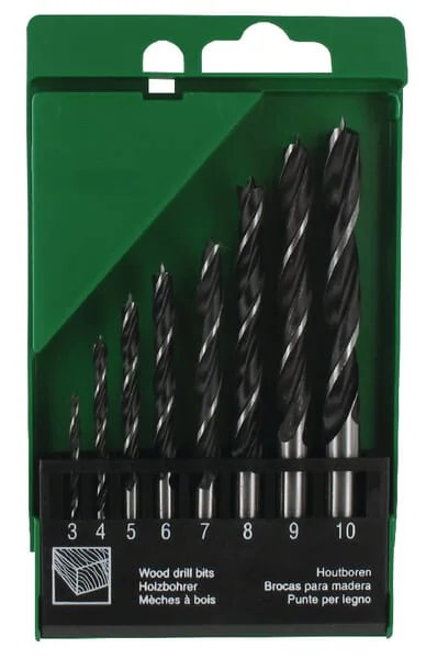 Hikoki - 781982 - Hikoki Wood Spiral Drill Bit Set 8-Piece