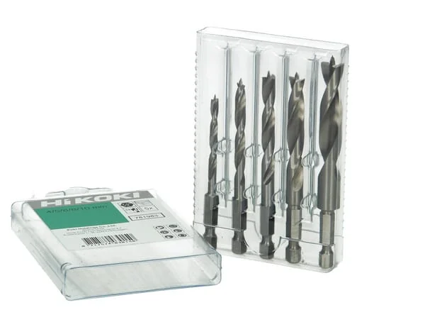 Hikoki - 781983 - Hikoki Wood Spiral Drill Bit Set 5-Piece 1/4