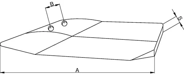 Howard - 71209026467 - Wing Share Right 450,10mm Curved