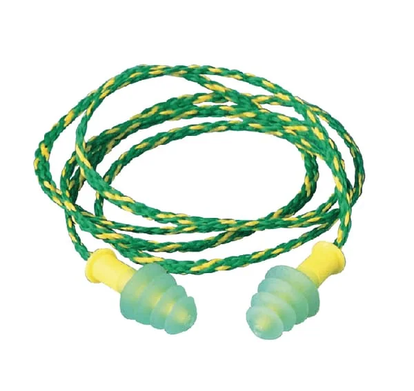 Howard Leight by Honeywell - 1011281 - Ear Plugs, Fusion Green With Band