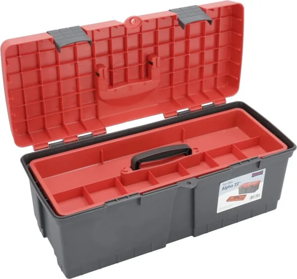 Hünersdorff - WE6632 - Tool Case 560x260x230mm, 17l Capacity, Blue/Grey Polypropylene, Hünersdorff