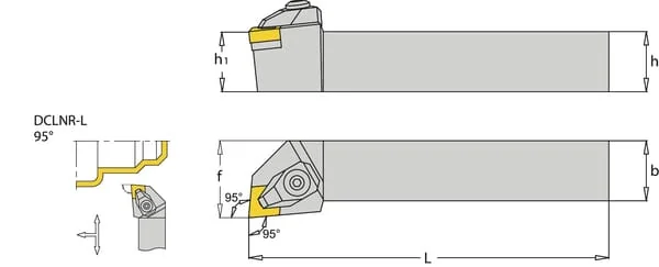 Huvema - DCLNR2020K12 - Rotating Holder, Right 95° DCLNR