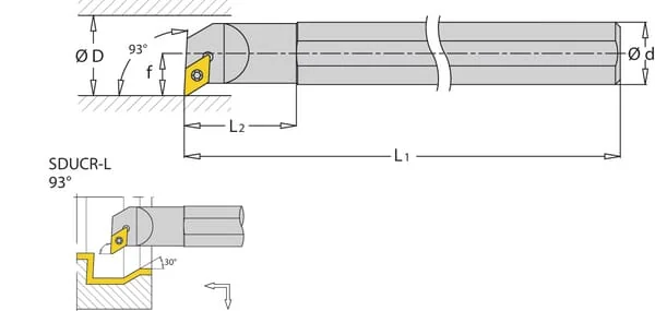 Huvema - S20QSDUCR11 - Rotating Holder, Right 95° S-SDUCR