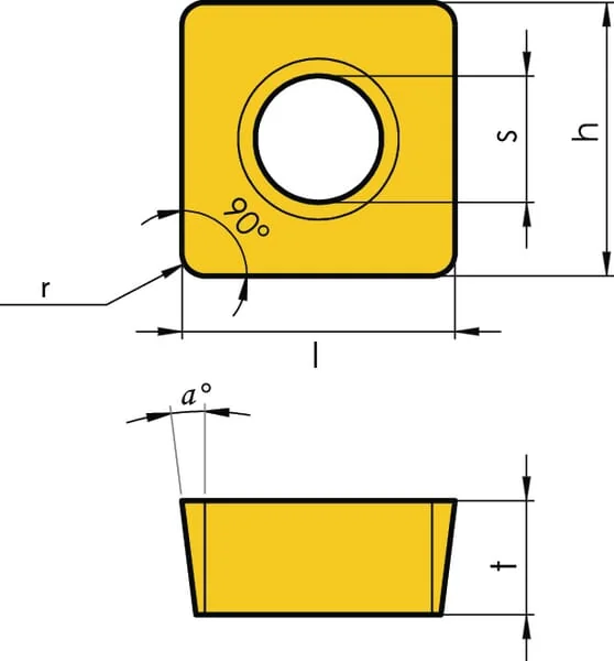 Huvema - SNMG120412MMIT1601 - Turning Insert SNMG 120412 10x