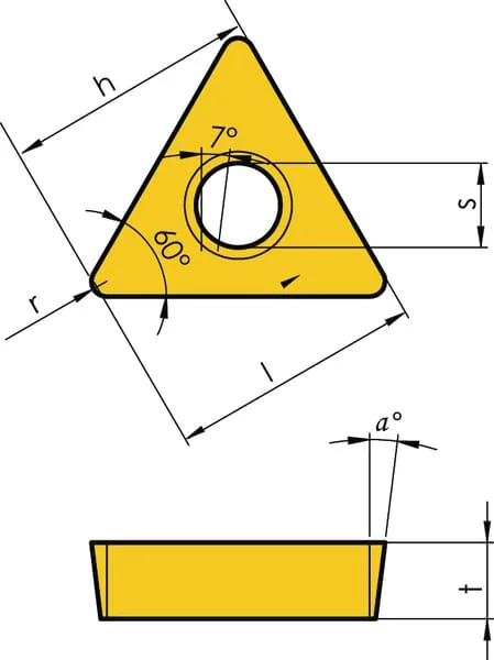 Huvema - TNMG160408MMIT1601 - Turning Insert TNMG 160408 10x
